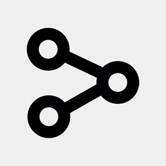 Black And White Share Icon eps