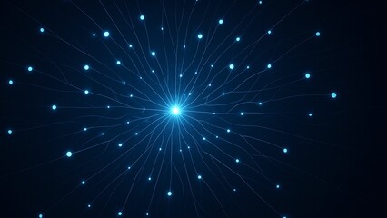 神経網のようなAIネットワーク構図