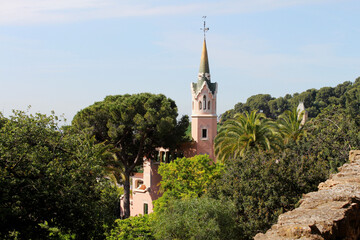 Espagne, Barcelone, le Parc Guell 