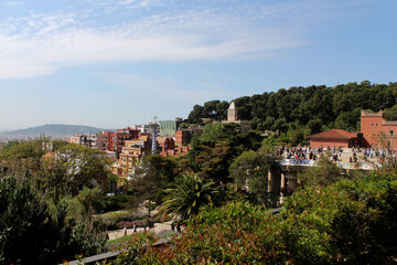 Espagne, Barcelone, le Parc Guell 
