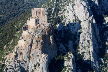 Survol en avion des Châteaux Cathares