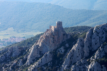 Survol en avion des Châteaux Cathares