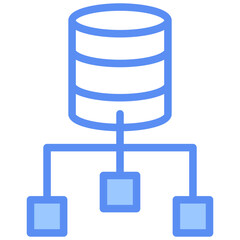 Fototapeta premium Workflow Blue Icon