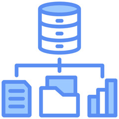Data Storage Blue Icon