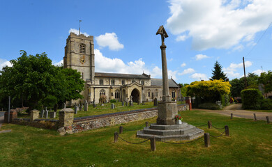 Barrington Church and Memorial  Cambridgeshire  England