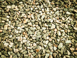 Close up of small stones as nature background.