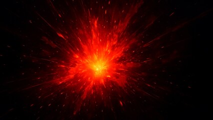 怒りと情熱を象徴する光の爆発