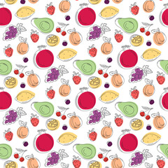fruity seamless pattern