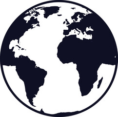 Earth Silhouette vector image