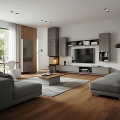 luxury interior of a modern building