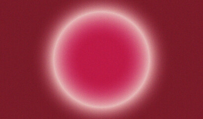 Abstract crimson oval with glowing halo
