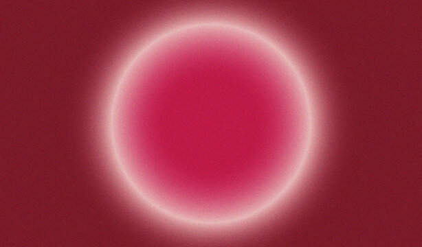Abstract crimson oval with glowing halo