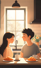 Scandinavian Morning: Comfort and Love