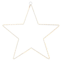 Steel frame with twinkling stars cut out isolated transparent background