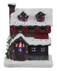 snow castle christmas decorations cut out isolated transparent background