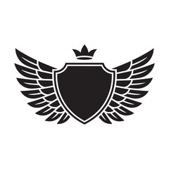 Unique crest crown logo Modern and minimalist vector and abstract logo
