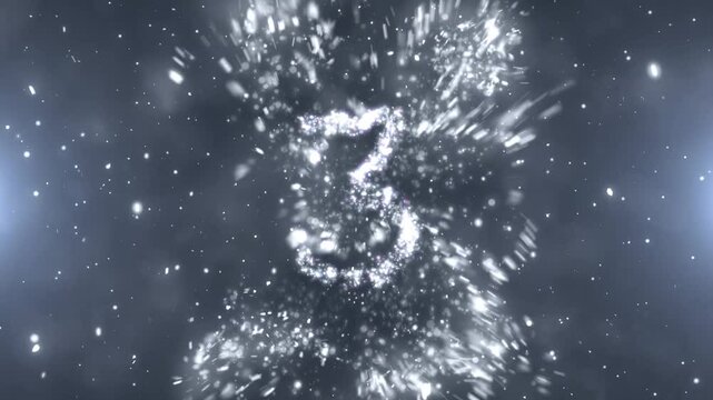 Snow Particles Countdown - Christmas Season