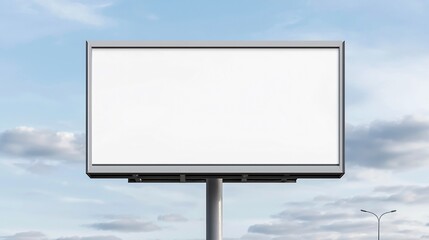 Fototapeta premium A suburban street corner billboard mockup showcasing a fitness tracker ad with waveform graph, empty header for product name, and discrete area for download QR code