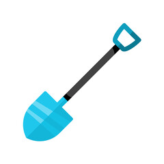 Spade, shovel, colorful vector icon