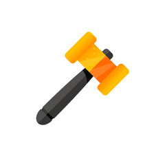 Fototapeta premium Auction hammer, auction, colorful vector icon