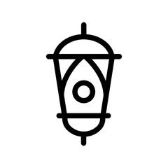 lantern line icon