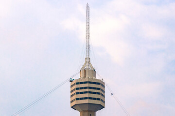 Pattaya Water Park observation deck tower in Thailand.