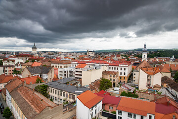 Obraz premium aerial view over Cluj-Napoca Romania