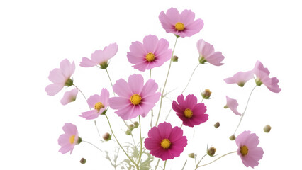 pink and white flowers