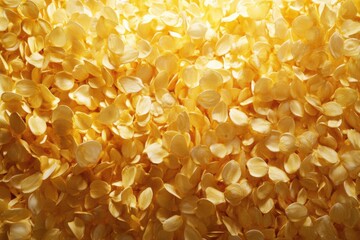Golden Flower Petals Background Texture