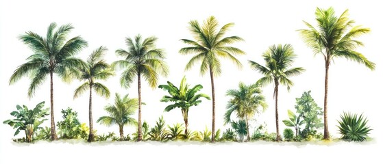 Obraz premium Tropical palm trees