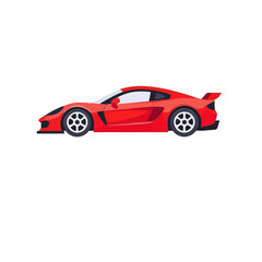 Fototapeta premium Red-Sports-Car-Racing-Icon-Vector-Illustration