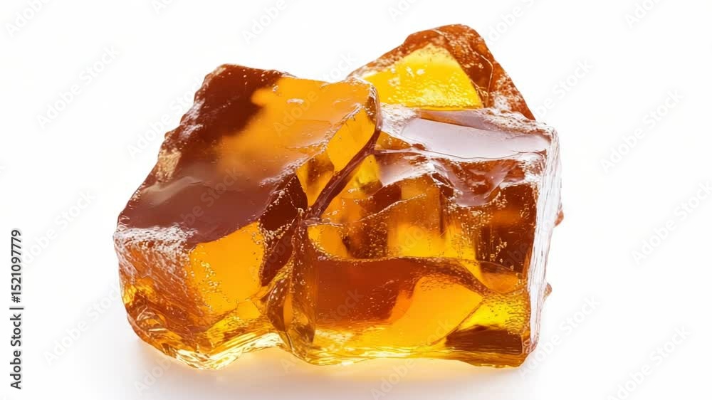 Poster a pair of ice cubes stacked on top of each other, often used for decoration or as a prop in still-li