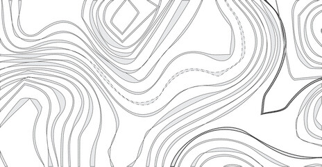 Obraz premium Topographic map background geographic line map with elevation assignments. Modern design with White background with topographic wavy pattern design.