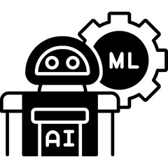 AI and ML Collaboration Icon
