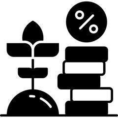 Crypto Yield Farming Icon