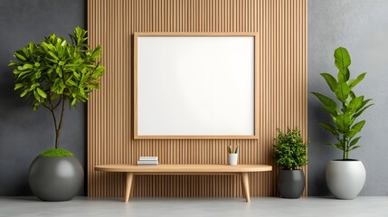 Cozy and modern coworking office space with natural decor