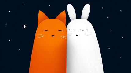 Deutsche Redensart - Wo Fuchs und Hase sich gute Nacht sagen