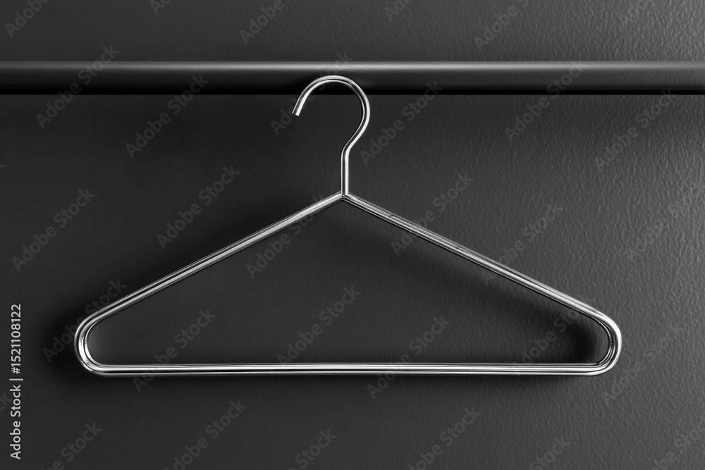 Poster metal hanger displayed against a dark background highlighting its simple, functional design and cont