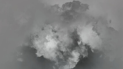 Naklejka premium Light grey smoke effect. Abstract cloudy background.