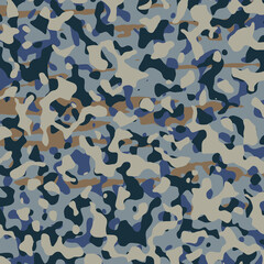 Marine digital camouflage texture featuring cool blue-gray blends and stylish drop overlays, ideal for mobile covers, curtain fabric, fashion design, and aesthetic business graphics or wallpaper.