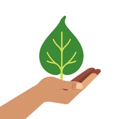 Sustainable-Leaf-Hand-Icon-Vector-Illustration