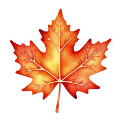 Watercolor-Maple-Leaf-Autumn-Fall-Red-Orange