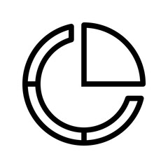 pie chart line icon