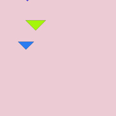 Colorful Triangular Shapes Floating on a Light Pink Background: A Modern  Abstract Composition