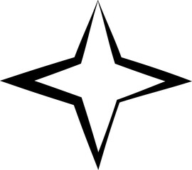 Stars icon collection. Geometric shape