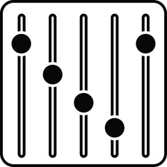 Vector icon of settings designed for general usage in apps, websites, and interfaces.