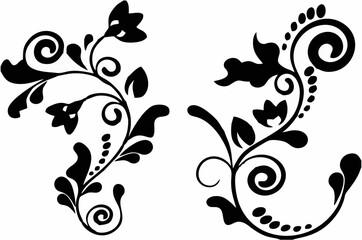 Vintage decorative elements w...