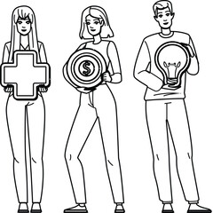 work employee well being vector