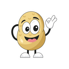  Potato Cartoon Character