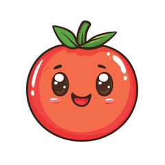 Cute Tomato Cartoon Vector Illustration for Fun and Creative Designs